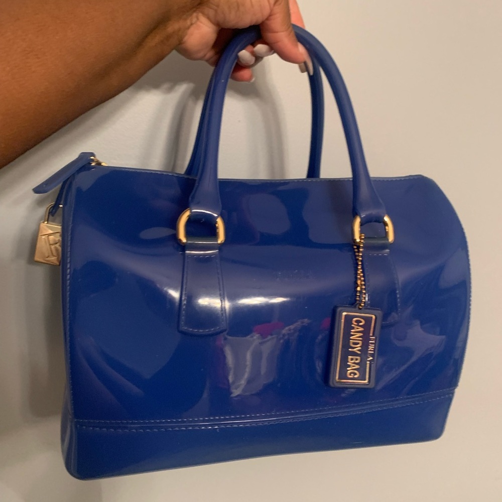 Furla Royal Blue Candybag
